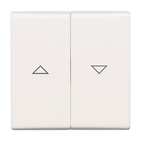 1St. Busch-Jaeger 2126-34 Wippe, mit Aufdruck Allwetter 44 (IP 44) alpinweiß