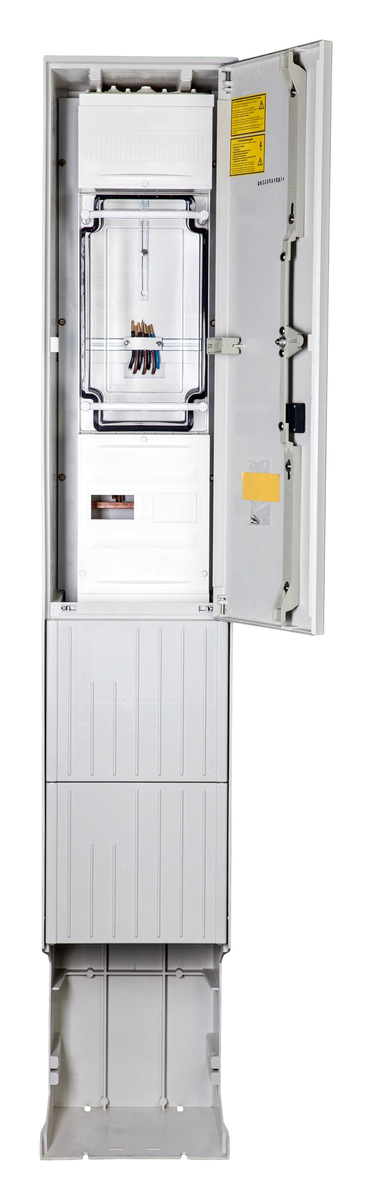 1St. F-Tronic ZSA201-1-ZK-HAK-HG Zähleranschlusssäule 1-feldrig, H=2010mm, 3.HZ, Haube geschl., ZSA201-1-ZK-HAK-HG 7160101