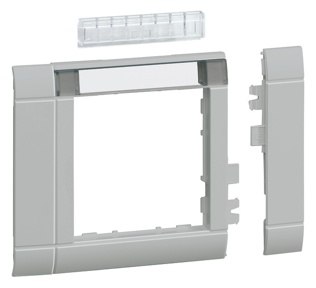1St. Hager GR0802A7035 Rahmenblende 55 mod. hfr 80mm, BSF, lichtgrau