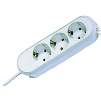 5m Bachmann 381.249K Tischsteckdose 6xSchuko Weiss Strom 5,0m Schuko mit erhöhten Berührungsschutz