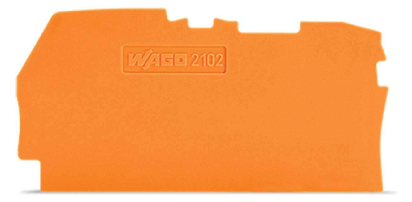100St. Wago 2102-1292 Abschluss- und Zwischenplatte 0,8 mm