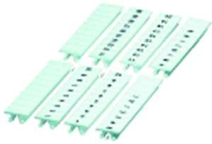 10St. Phoenix ZB 5,LGS:L1-N,PE Zackband Streifen Weiss beschriftet längs: L1 L2 L3 N PE L1 L2 L3 N PE Montageart: