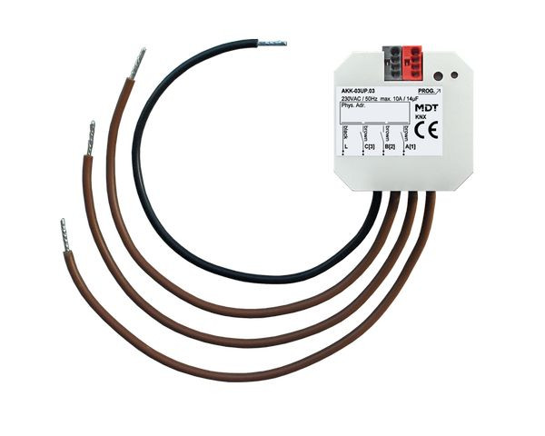 1St. MDT Schaltaktor 3-fach UP AKK-03UP.03 230VAC Kompakt 14 F 2EVG Fan coil