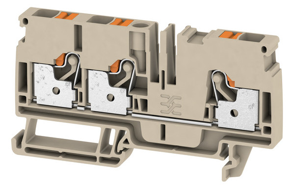 50St. Weidmüller A3C 6 Durchgangs-Reihenkl., PUSH IN, 6mm