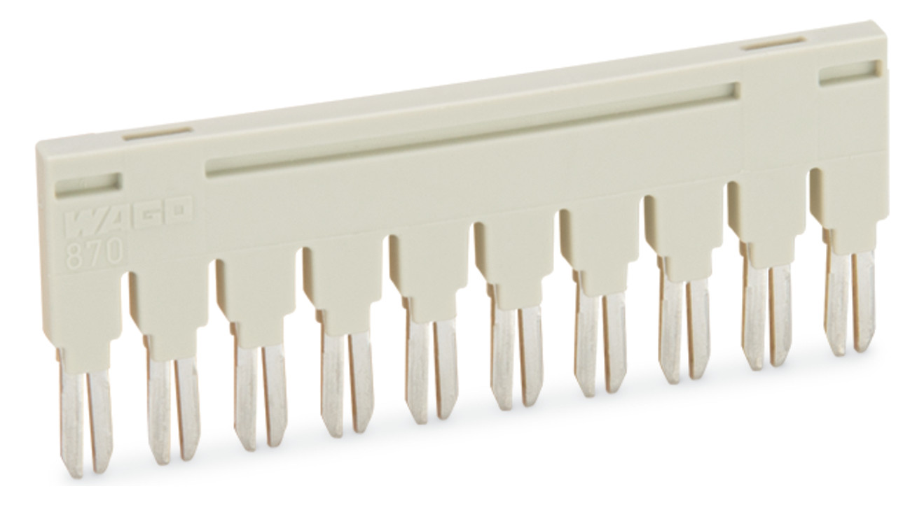 1St. WAGO 870-410 KAMMBRUeCKER LICHTGRAU 10-FACH