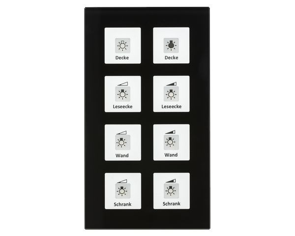 1St. MDT Glastaster Plus 8-fach BE-GT08S.01 mit 8 Sensorflächen und LED 1St. MDT Glastaster Plus 8-fach BE-GT08S.01 mit 8 Sensorflächen und LED...