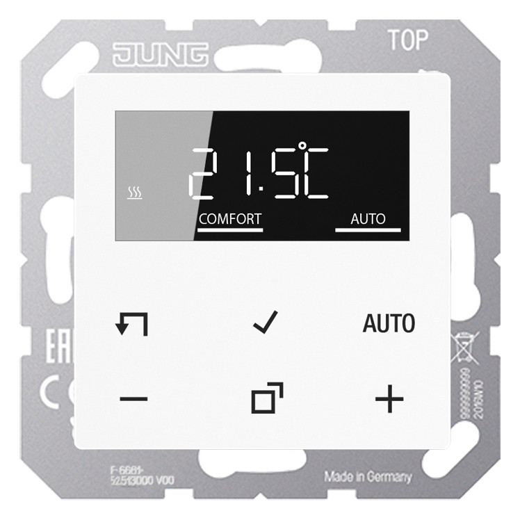 1St. Jung TRDA1790WW Raumtemperaturregler mit Display Standar