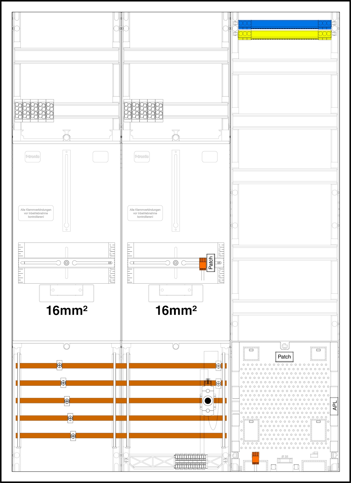 1St. F-Tronic 3HZ732APZD01-16 3HZ732APZD01-16, 2 ZP 16mm², 1 VAPZ inkl. APL,SPVGD01,2 PPV, 1 PL150 7190602