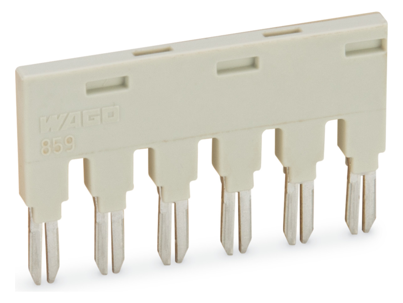 25St. WAGO 859-406 KAMMBRUeCKER GRAU 6-FACH