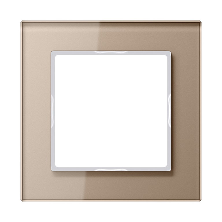 1St. Jung AC581GLCH Glasrahmen 1fach 84 x 84 mm AC 581 GL CH