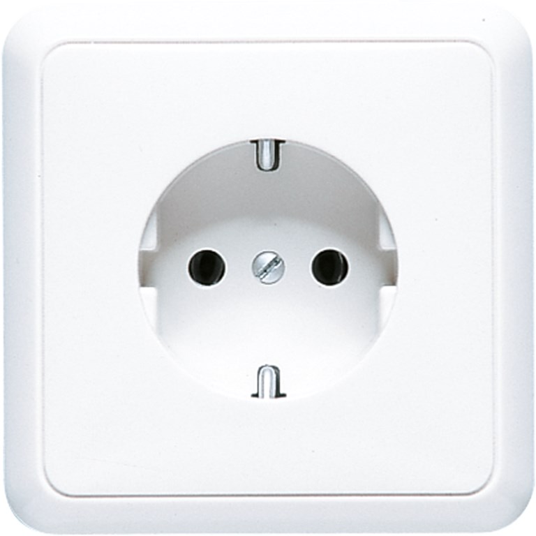 1St. Jung 5520WW Steckdose Alpinweiß 5520 WW