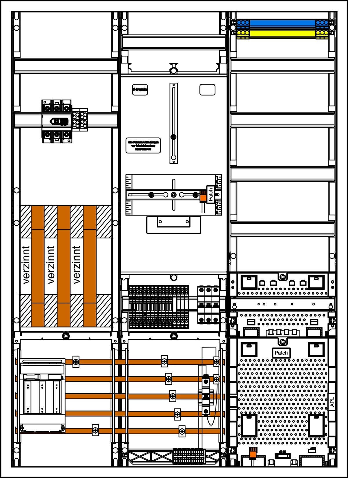 1St. F-Tronic 3HZ731APZRFZW100BY Wandlerschrank 3.HZ 100A, 3HZ731APZRFZW100BY,NH-Trenner, Wandlertrennklemme Bayernwerk 7198052