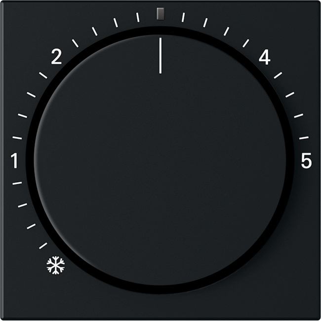 1St. Gira 2702005 Abdeckung für Raumtemperaturregler mit Kontrolllicht, Schwarz matt 1St. Gira 2702005 Abdeckung für Raumtemperaturregler mit Kontrolllicht, Schwarz matt