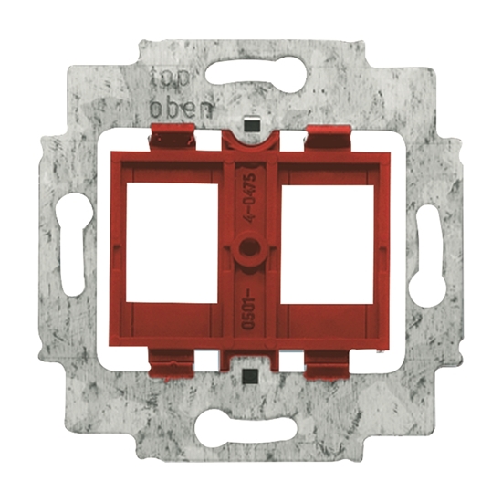 1St. Busch-Jaeger 1812 Tragring, mit rotem Sockel