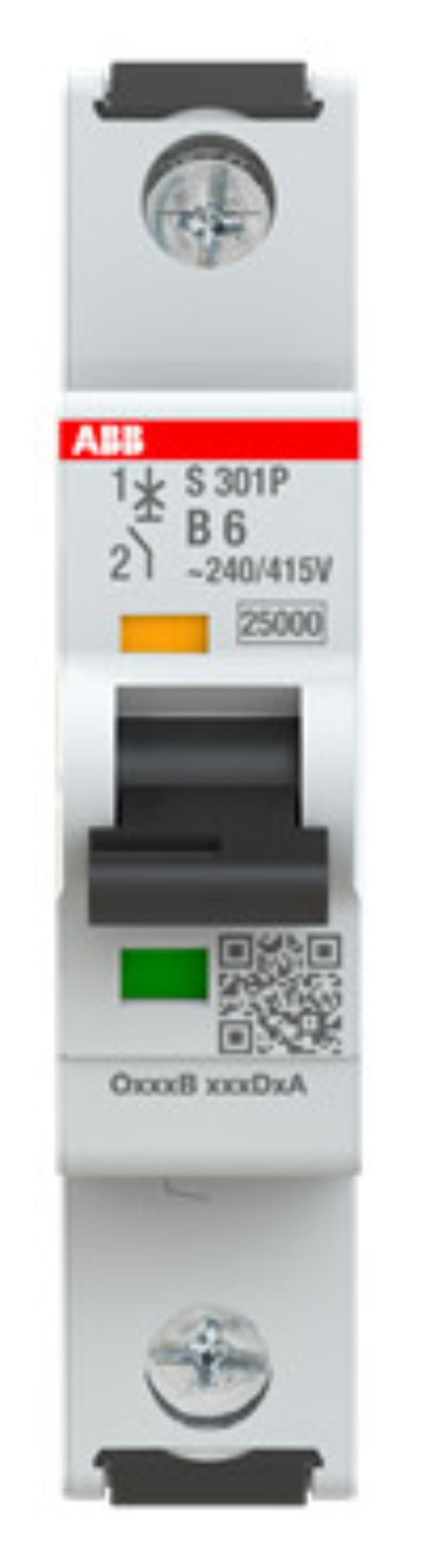 1St. ABB S301P-B6 Sicherungsautomat B-Char., 25 kA, 6A, 1P 2CDS381001R0065