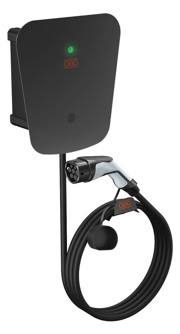 1St. OBO Bettermann WB AC BL Wallbox Basic 330x300x127, PC, L, schwarz