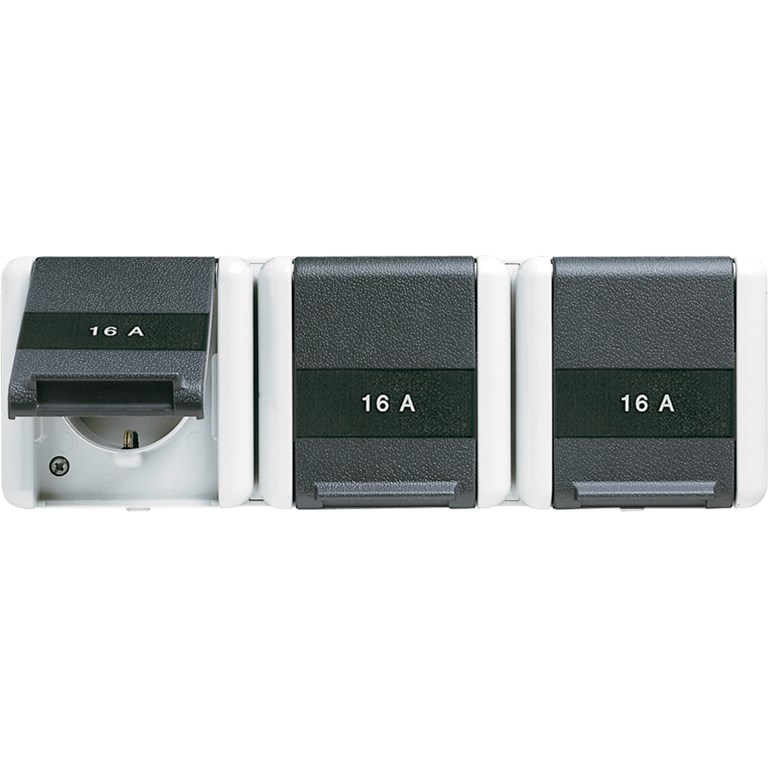 1St. Jung 8230NAW  Steckdose 3fach NA WG800 8230 NAW