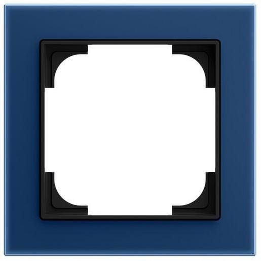 1St. Busch-Jaeger 1721-4028 Rahmen 1-fach Glas blau