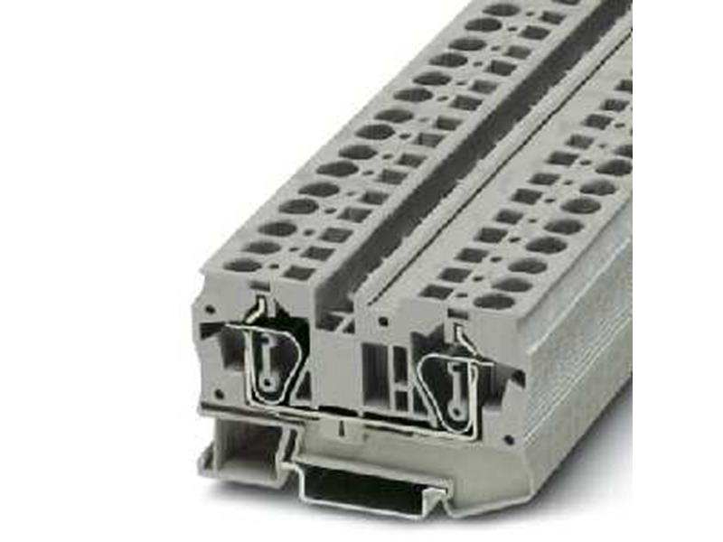 10St. Phoenix ST 6 Durchgangsklemme 1000 V 41 A Zugfederanschluss Anzahl der Anschlüsse: 2 0,2 mm² - 10 mm² AWG: