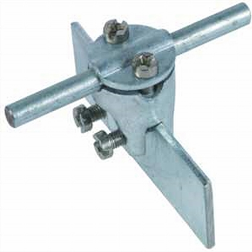 50St. Dehn 365000 Falzklemme ZG Klemmbereich 0,7-6mm m. Zweischrauben-Überleger f. Rd 7-10mm FK ZS 7.10 KBF0.7 6 ZG