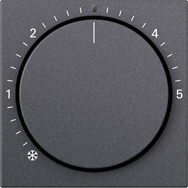 1St. Gira 270228 Abdeckung RTR Kontroll System 55 Anthrazit