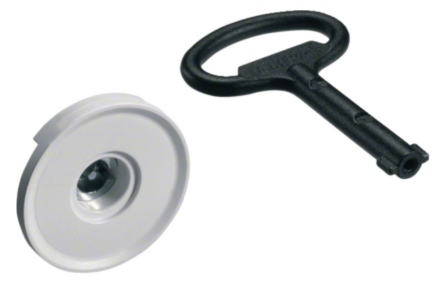 1St. Hager FZ449N Schließung, univers, Doppelbart, 3mm, IP44