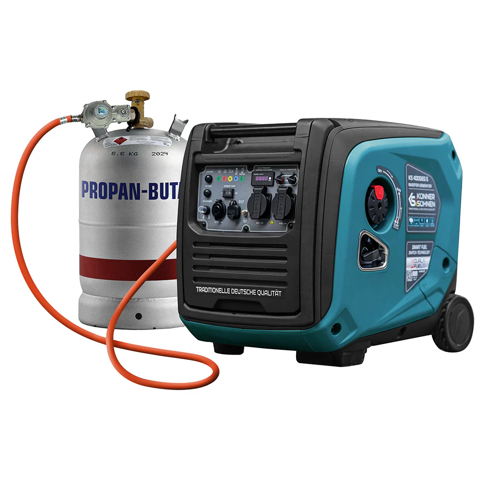 1St. Könner & Söhnen KS4000iEGS LPG/Benzin-Inverter-Generator KS 4000iEG S 1St. Könner & Söhnen KS4000iEGS LPG/Benzin-Inverter-Generator KS 4000iEG S