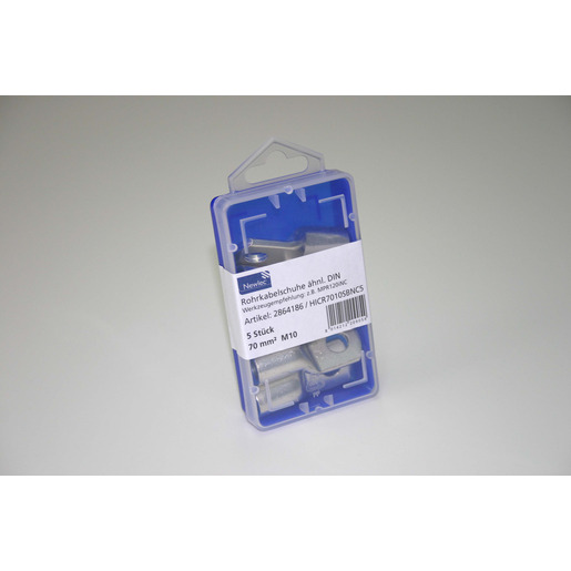 1Pk = 5 Stück Rohrkabelschuh 70 mm² M10 verzinnt