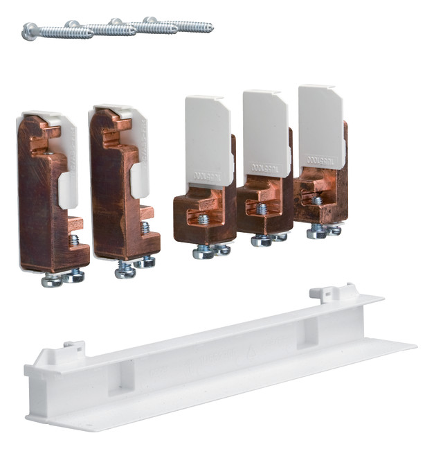 1St. Hager ZM15H S-Schienenverbinder, universZ, 5pol., 12x5mm