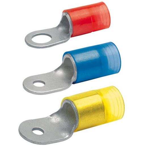 100St. Klauke 6528 Quetschkabelschuh isoliert, M8, Isolierh