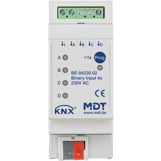 1St. MDT Binäreingang 4-fach REG BE-04230.02 für Steuersignale 230VAC