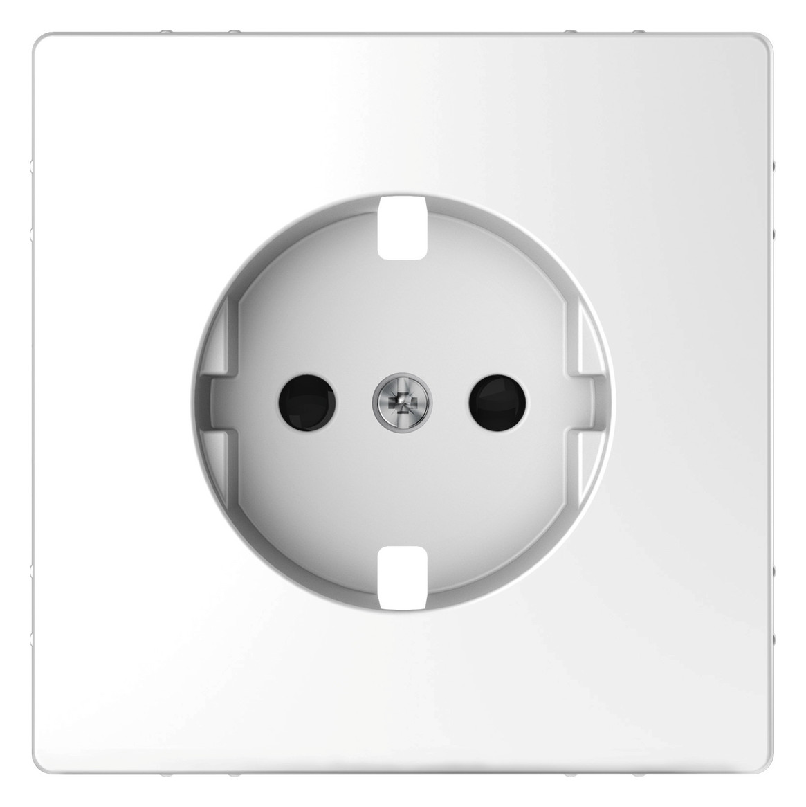 1St. Merten MEG2330-6035 Zentralplatte für Steckdosen-Einsatz, Lotosweiß, System Design