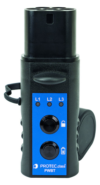 1St. PROTEC.CLASS PWBT Wallboxtester Typ-2 Saeulen/Boxen