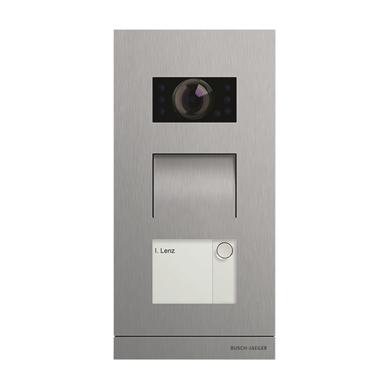 1St. Busch-Jaeger 83121/1-660 Außenstation Video 1-fach Busch-WElcome (2-Draht-System) edelstahl