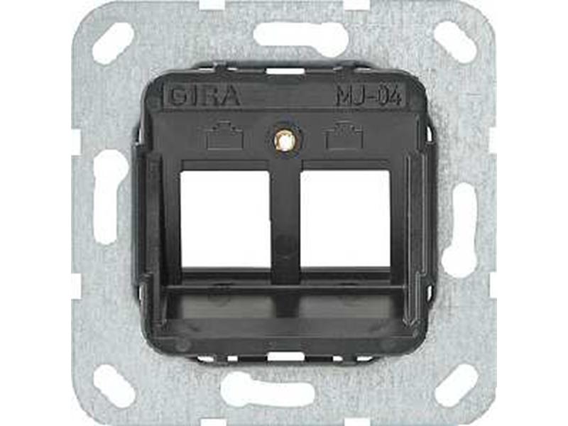 1St. Gira 560400 Modular Jack 4 2fach Tragring 1St. Gira 560400 Modular Jack 4 2fach Tragring