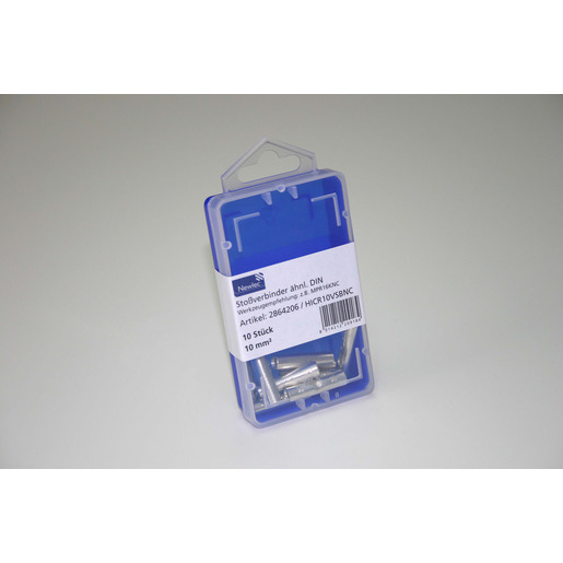 1Pk = 10 Stück Stoßverbinder 10 mm² mit Mittenanschlag verzinnt