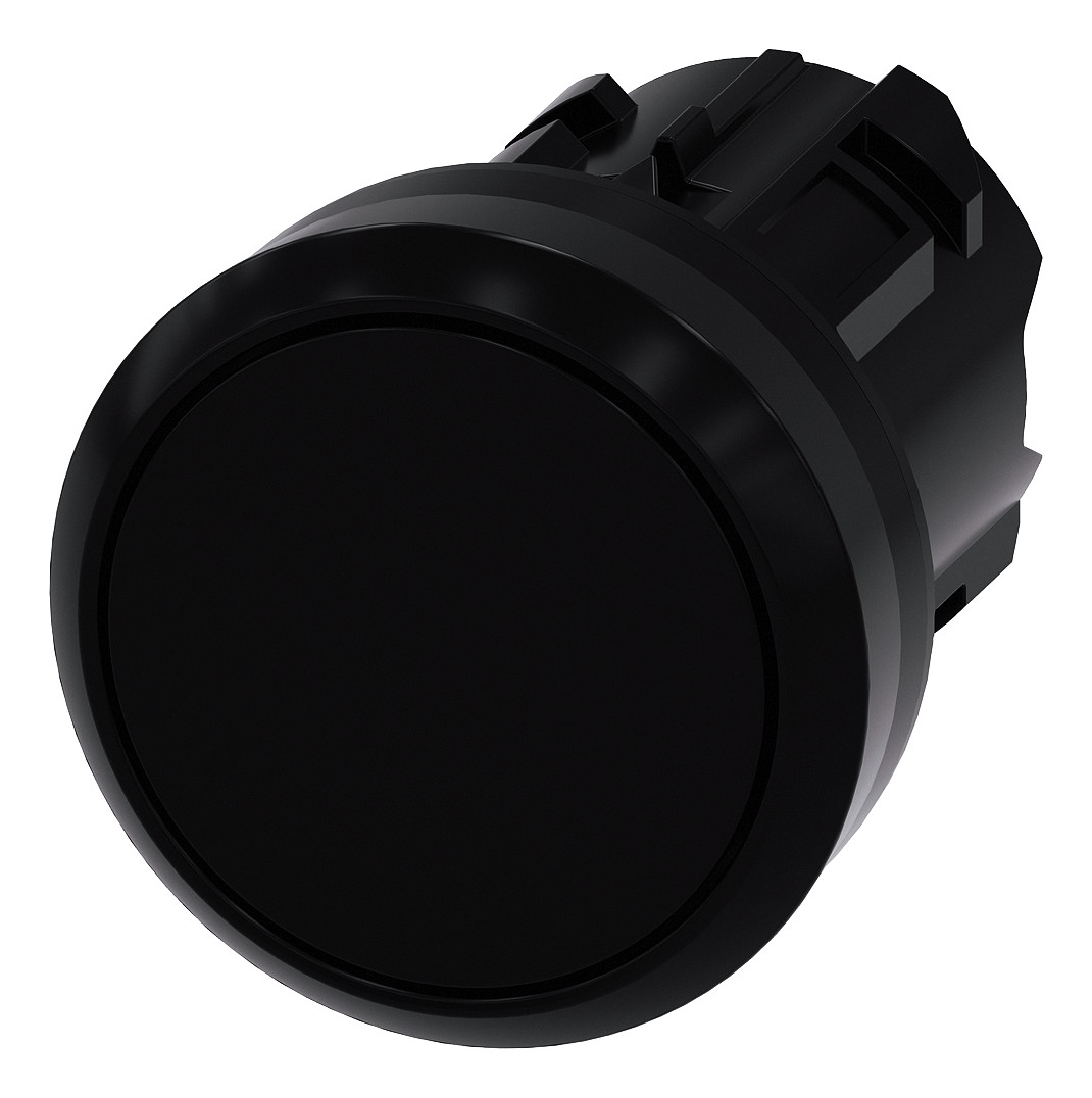 1St. Siemens 3SU1000-0AB10-0AA0 Drucktaster, 22mm, rund, Kunststoff, sch...