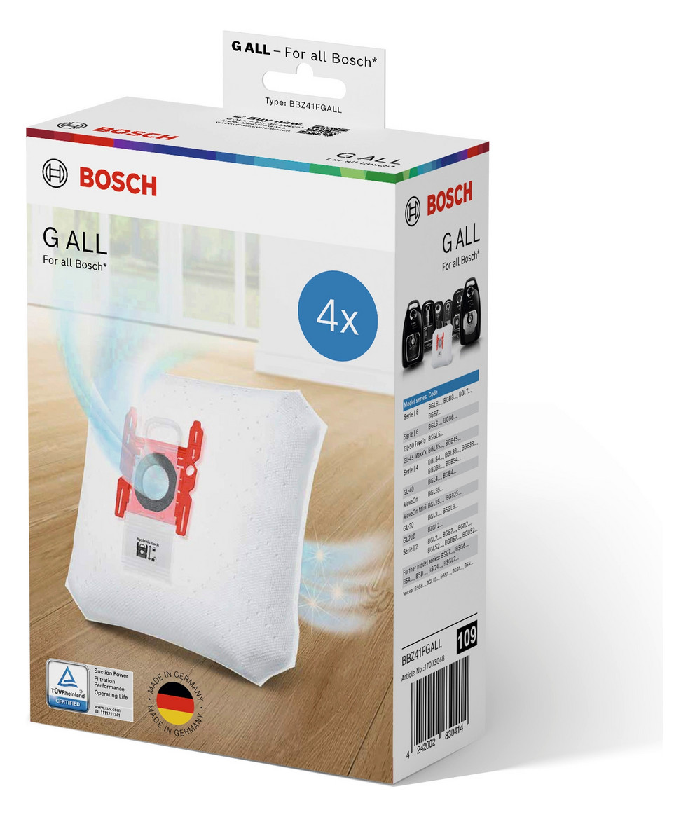 1St. BOSCH-KG BBZ41FGALL Filter