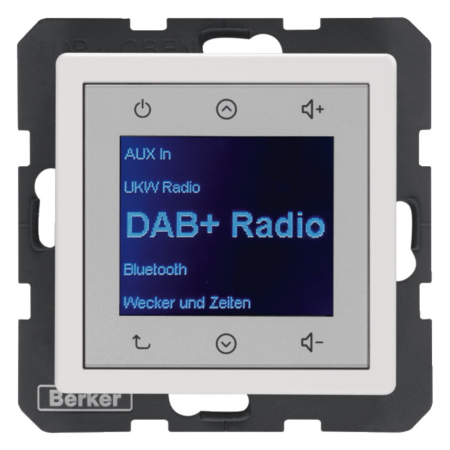 1St. Berker 30846089 Radio Touch UP DAB+ BT Q.x polarweiss sa
