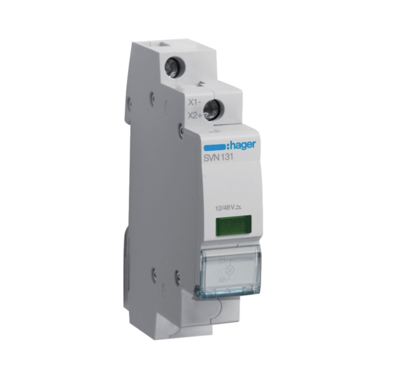 1St. Hager SVN131 LED Leuchtmelder grün 12+48V AC+DC 1PLE