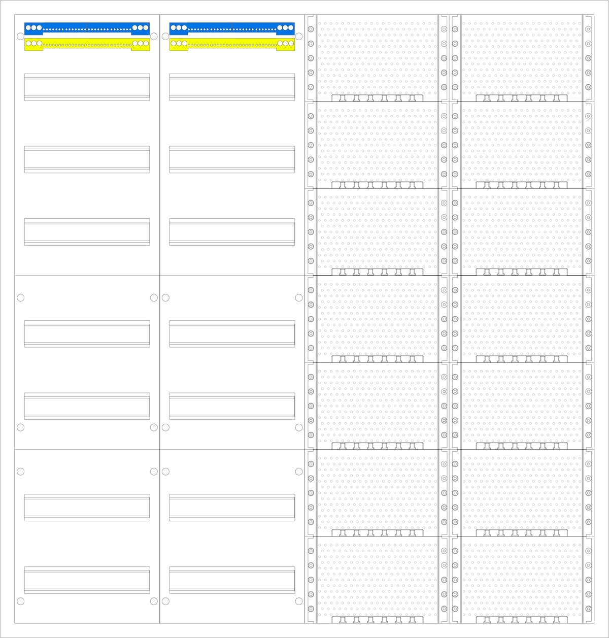 1St. F-Tronic VS4-7-M2 AP Medienverteiler VS4-7-M2, 4-feldrig, 7r, mit MVAP1 7110292