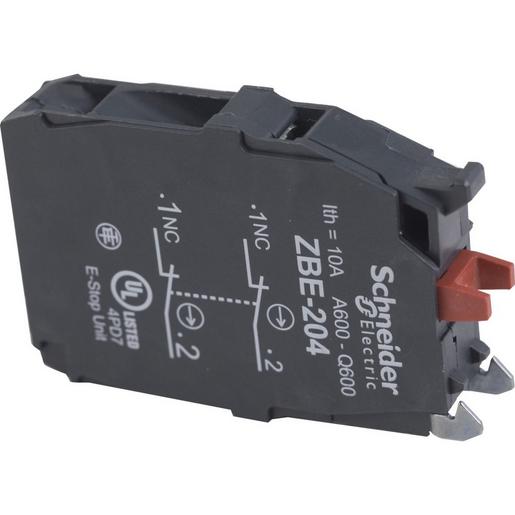 5St. Schneider Electric ZBE204 Hilfsschalterblock, ZBE Ø 22, 2Ö