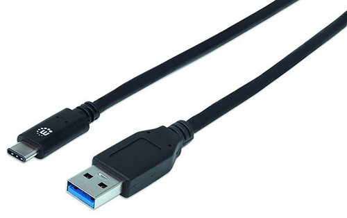 1St. Manhattan USB 3.1 USB 3.1 Gen2-Kabel bis zu 5GBit 1m sw