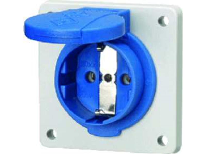 1St. Mennekes 11031F Schuko blau IP54 BL 16A2p+E 230V