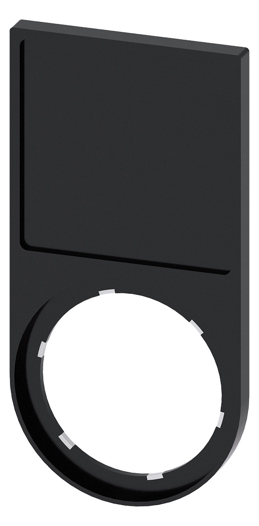 1St. Siemens 3SU1900-0AJ10-0AA0 Schildträger, flach, unten abgerundet, s