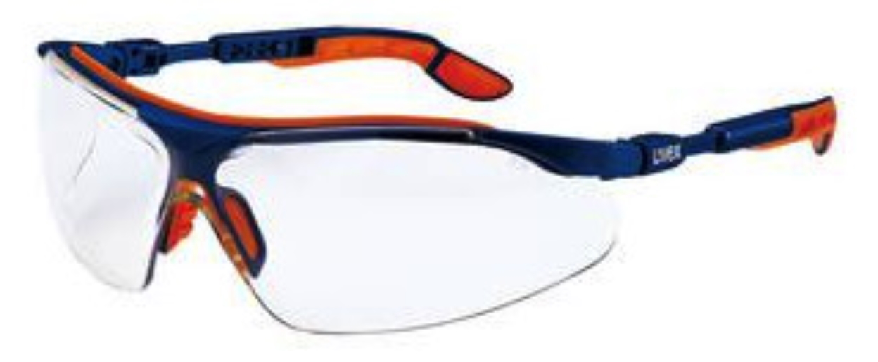 1St. Uvex 9160 Buegelbrille i-vo blau/orange