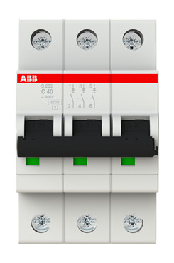 1St. ABB S203-C40 Sicherungsautomat C-Char., 6 kA 2CDS253001R0404 1St. ABB S203-C40 Sicherungsautomat C-Char., 6 kA 2CDS253001R0404