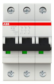 1St. ABB S203M-B32 Sicherungsautomat B-Char. 10kA 32A 3-polig 2CDS273001R0325