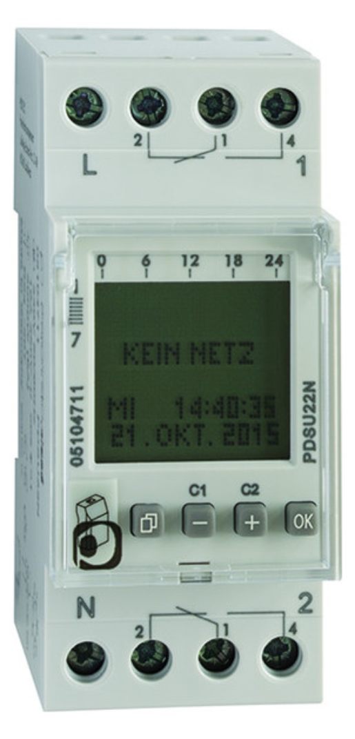 1St. Protec.class PDSU22N Wochen-Zeitschaltuhr 2 Wechsler