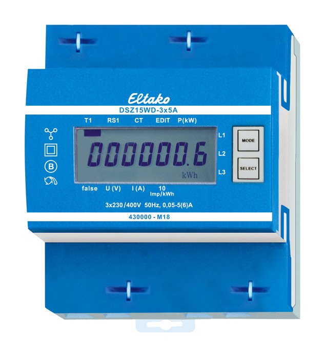 1St. Eltako DSZ15WD-3x5A MID Wandler-Drehstromzähler, MID 2019 28305015...